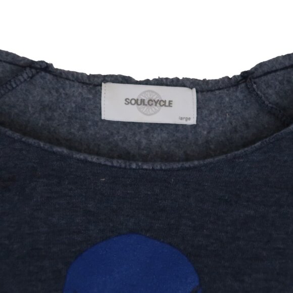 SOUL CYCLE sweatshirt w skull Logo sz L - Picture 4 of 5